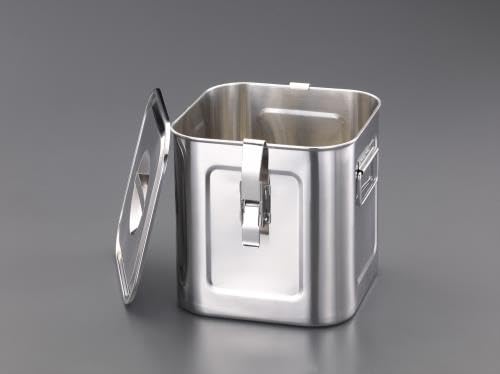 エスコ 360x360x360mm ふた付深型ボックス ステンレス製 EA508SC-163